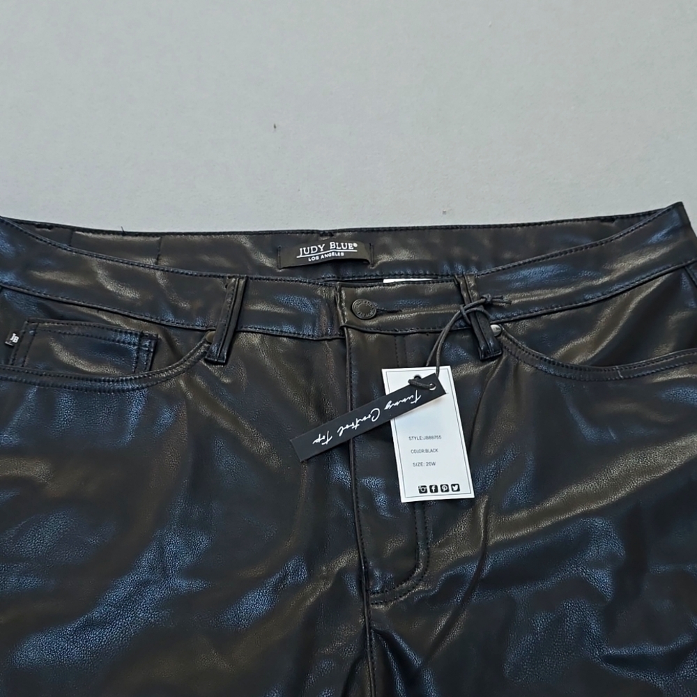 NWT Judy Blue Faux Leather Pant